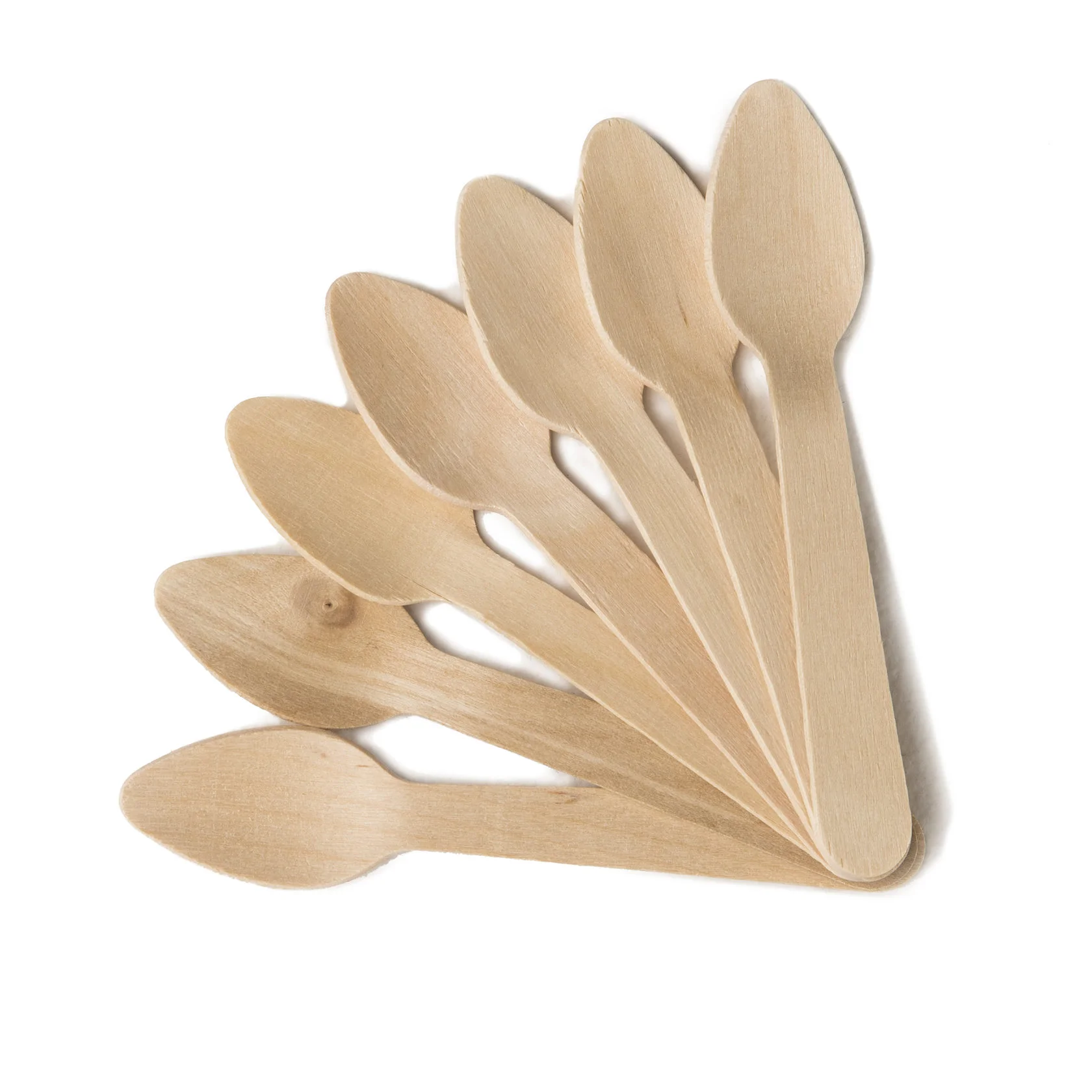 Disposable wooden spoon 110 mm