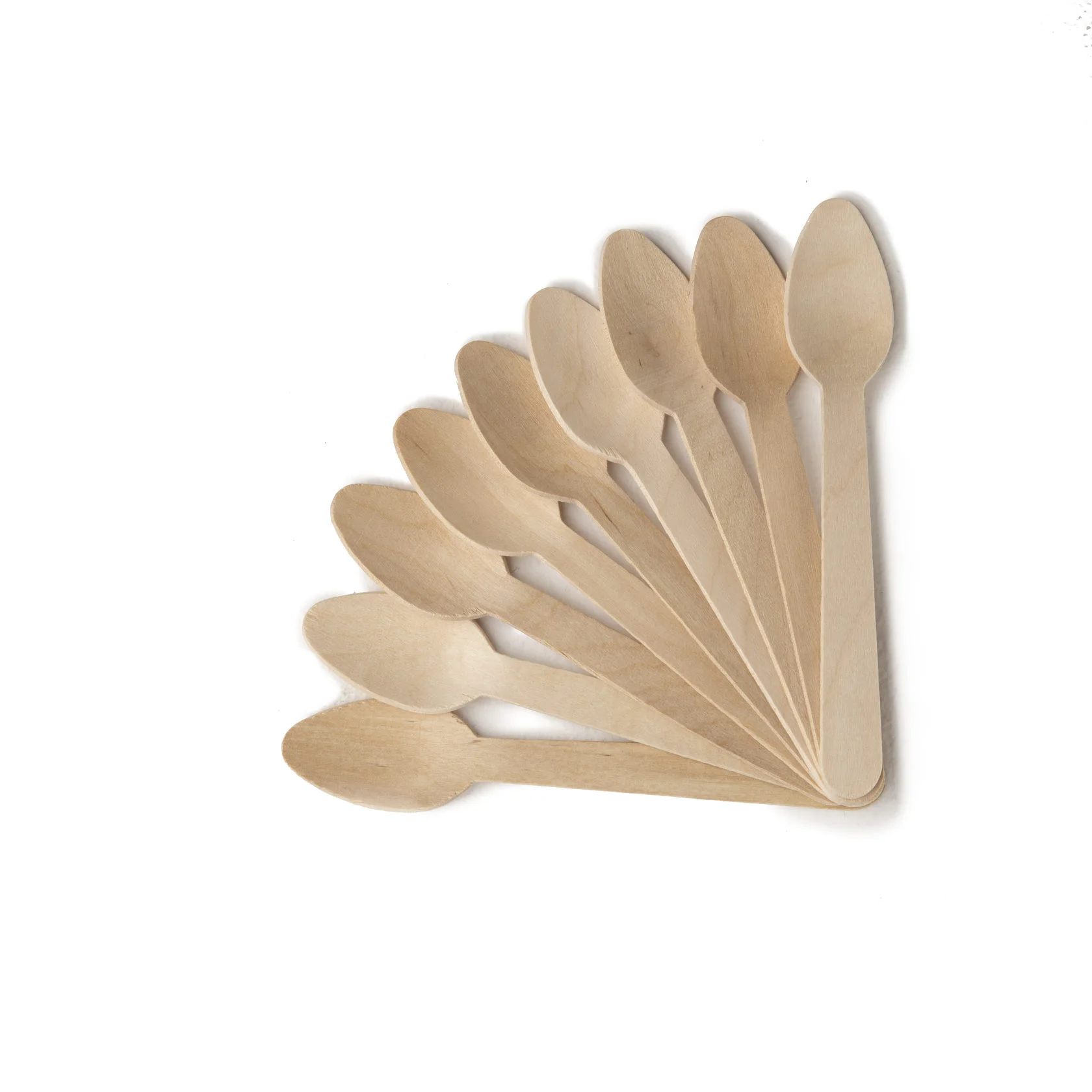 Disposable wooden spoon 140 mm