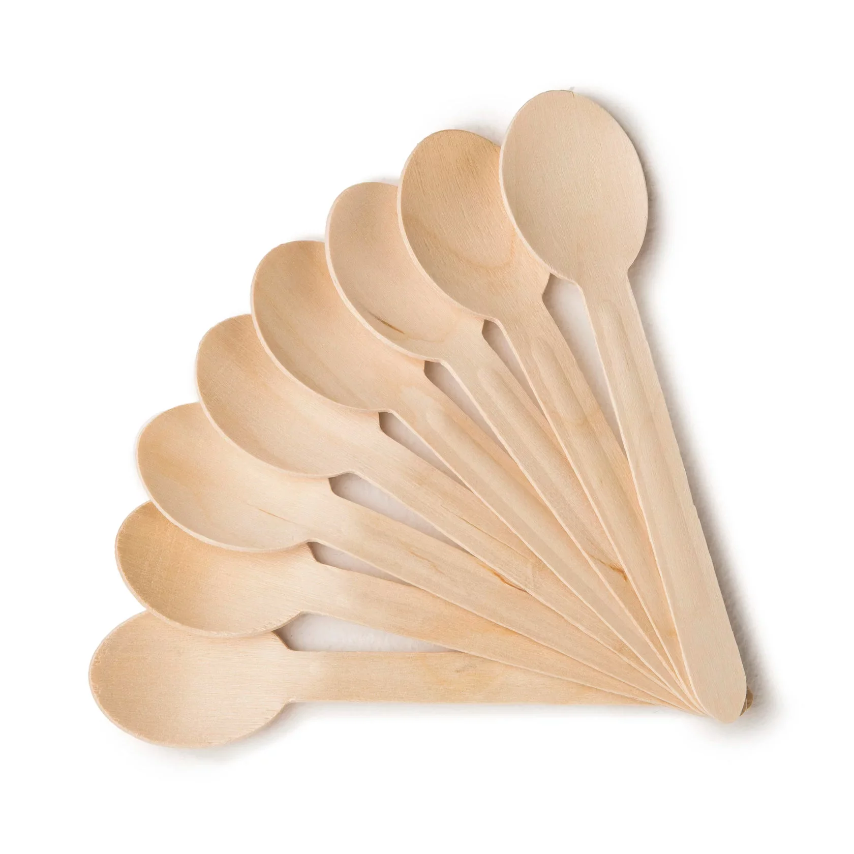 Disposable wooden Tatar spoon 160 mm