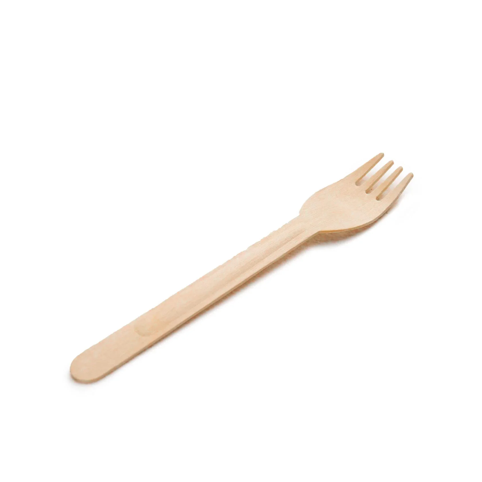 Disposable wooden fork 160 mm
